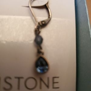 Vintage blue teardrops earrings